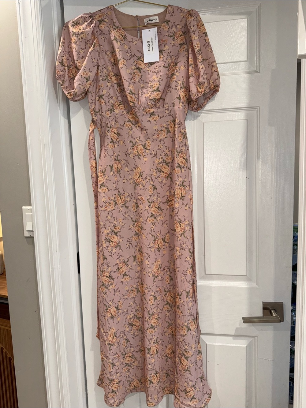 In Bloom Dusty Pink Floral Maxi Dress